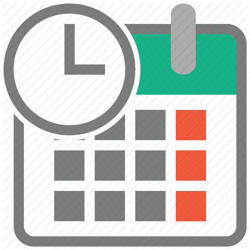 Date and time clock snack calendar
